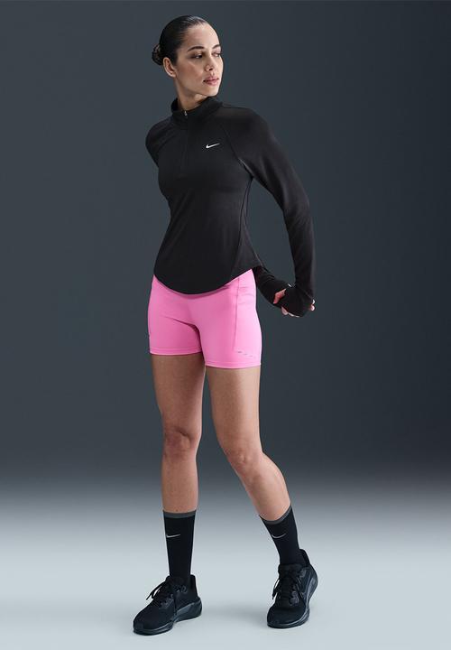 Nike - Nike Tempo Women's Dri-Fit 1/4-Zip Running Top - Black/Reflective Silv
