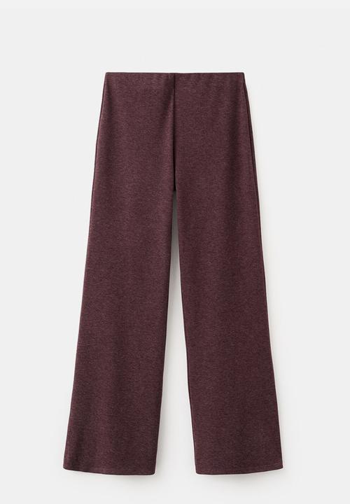 MANGO - Trousers michi - dark red