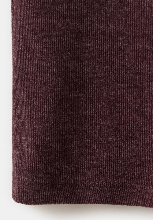 MANGO - Trousers michi - dark red