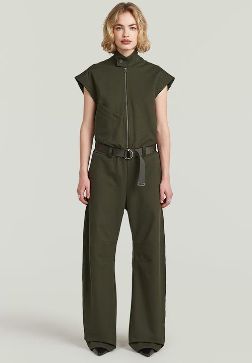 G-STAR - Soft sculpt jumpsuit wmn - Asfalt