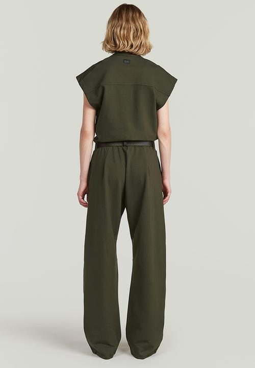 G-STAR - Soft sculpt jumpsuit wmn - Asfalt