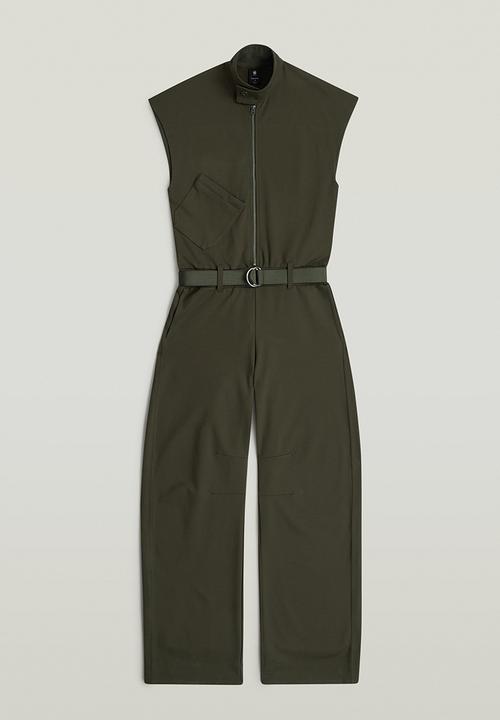 G-STAR - Soft sculpt jumpsuit wmn - Asfalt