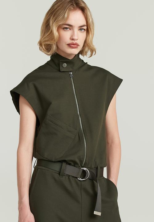G-STAR - Soft sculpt jumpsuit wmn - Asfalt