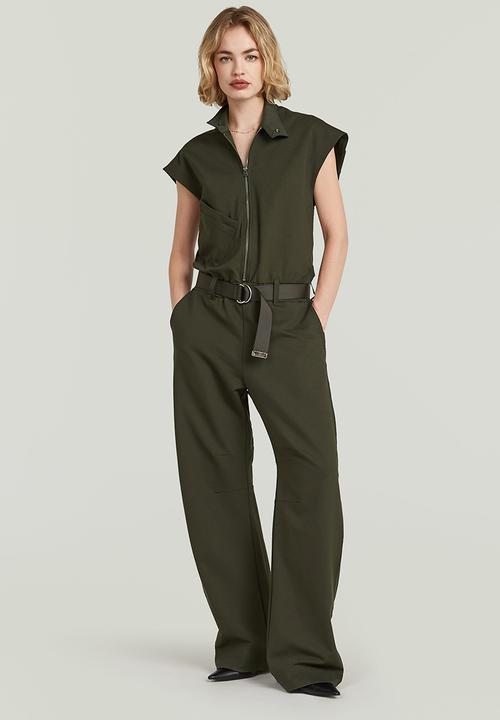 G-STAR - Soft sculpt jumpsuit wmn - Asfalt