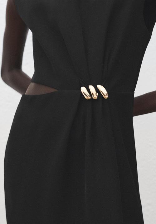 MANGO - Dress vane - black