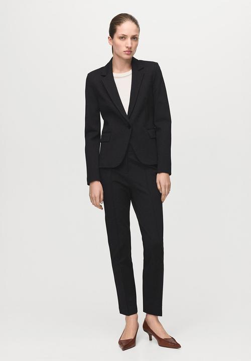 MANGO - Trousers paloma - black