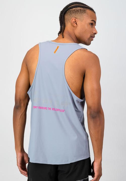 Burnt  - Aeroflow CPT Men's Race Tank - Grey
