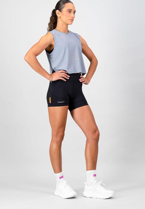 Burnt  - Aeroflow KZN Women's Race Tank - Grey
