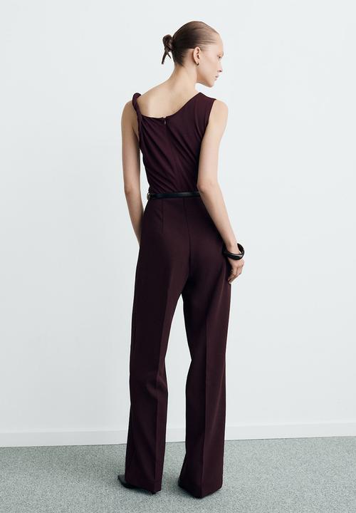 MANGO - Jumpsuit alicia - dark red