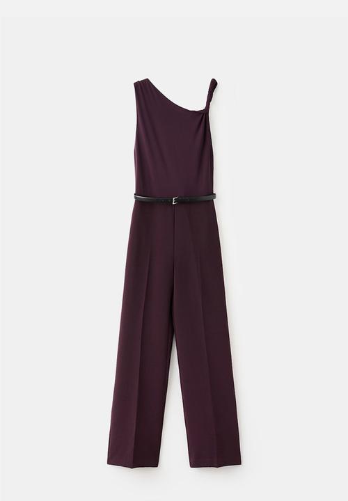 MANGO - Jumpsuit alicia - dark red