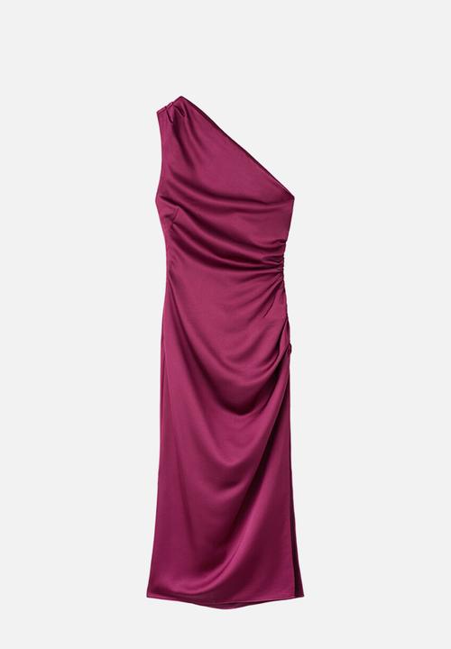MANGO - Dress safron - bright pink