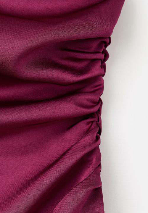 MANGO - Dress safron - bright pink