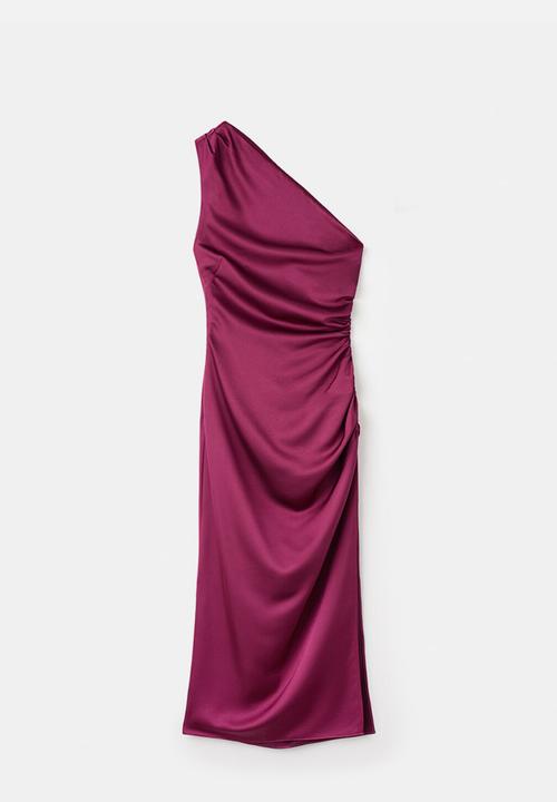 MANGO - Dress safron - bright pink
