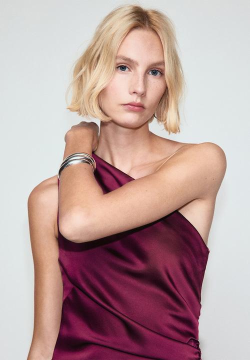 MANGO - Dress safron - bright pink