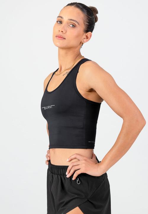 Burnt  - Apex Supportive Tank - Black
