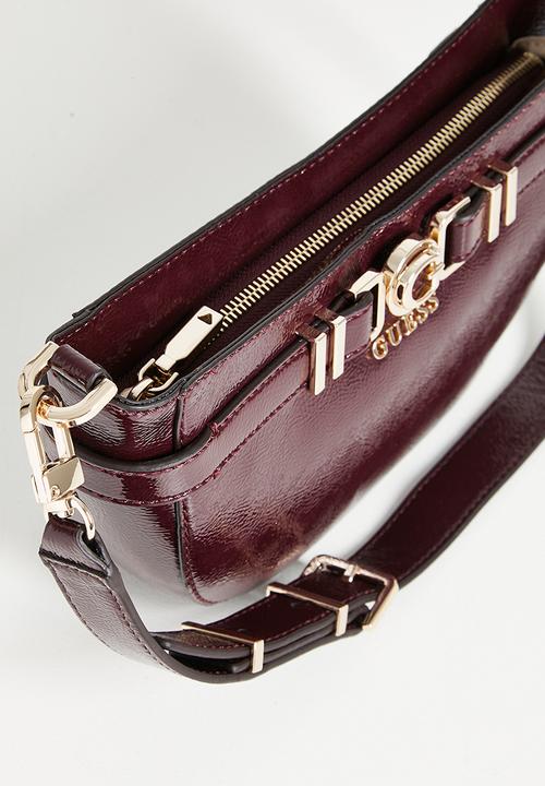 GUESS - Cirene shoulder bag - burgundy