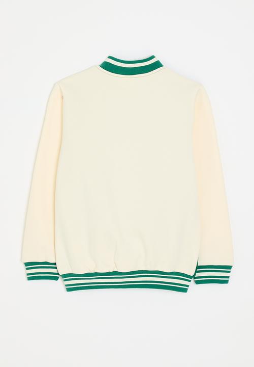 Pop Candy - Baseball jacket - green/cream
