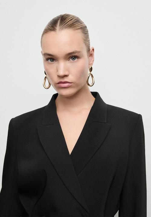 MANGO - Dress loidi - black