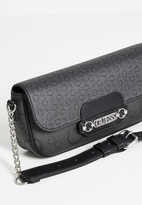 GUESS - Daisee flap crossbody bag - coal