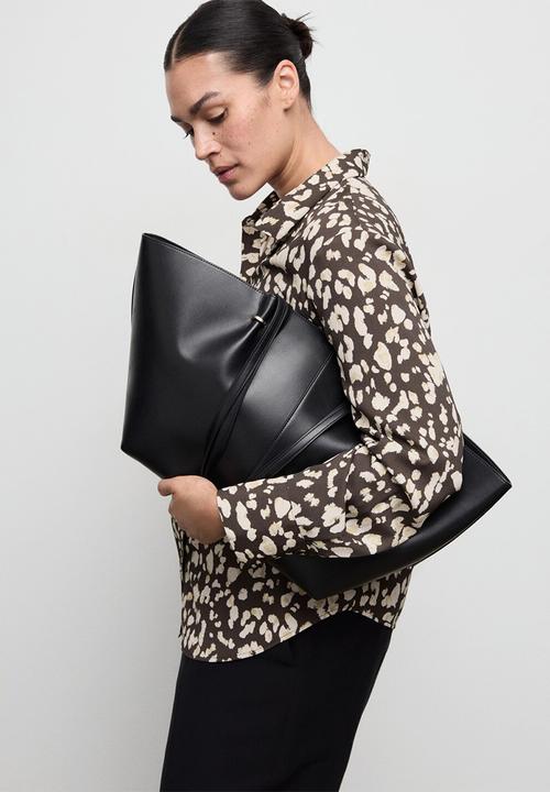 MANGO - Shirt basic - brown
