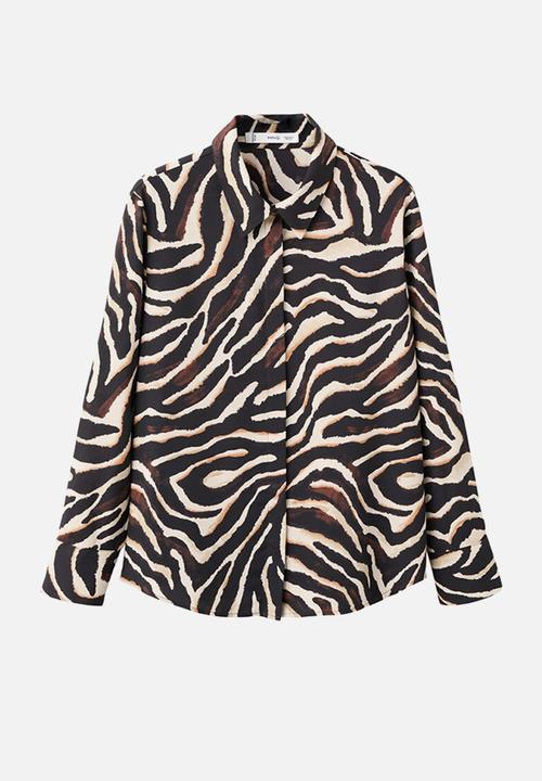 MANGO - Shirt basic - black