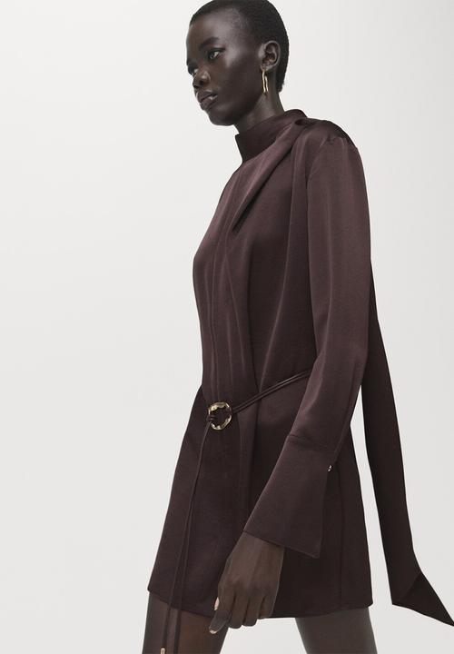 MANGO - Dress nico - brown