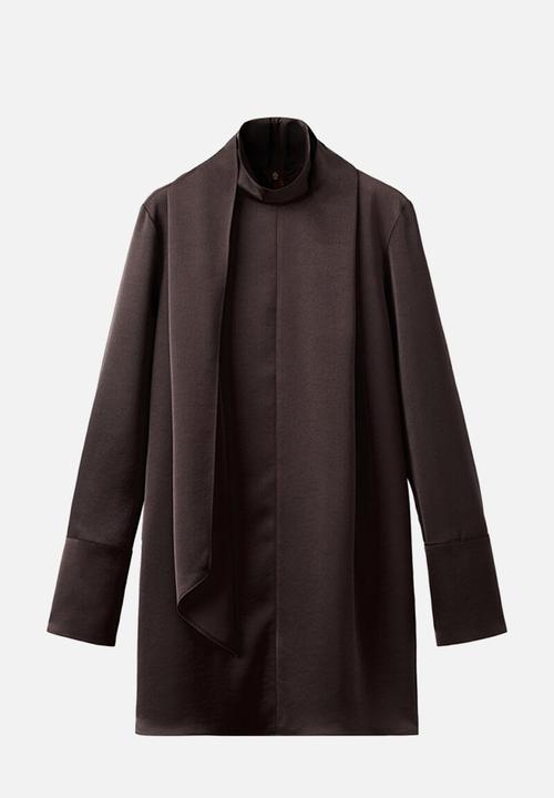 MANGO - Dress nico - brown