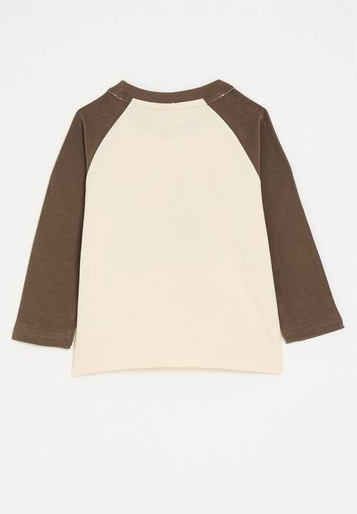 Pop Candy - Racer graphic tee - brown/beige