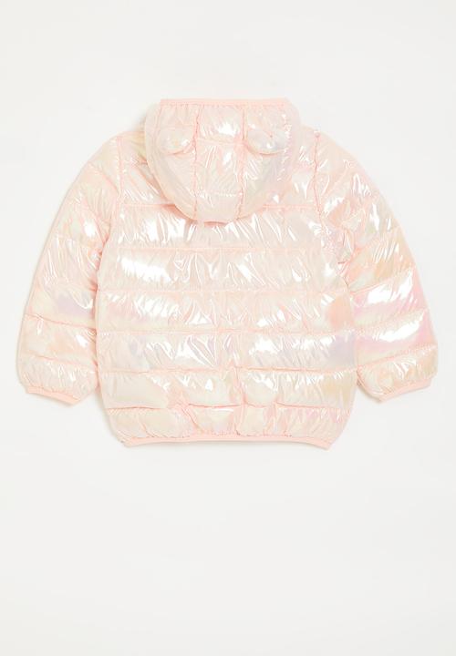 Pop Candy - Puffer with bear ears - pink shimmer