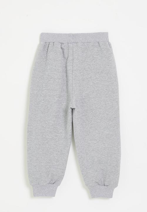 Pop Candy - Embroidered creature sweatpants - light grey/black