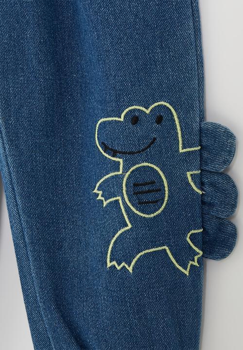 Pop Candy - Jogger-style dino jeans - blue