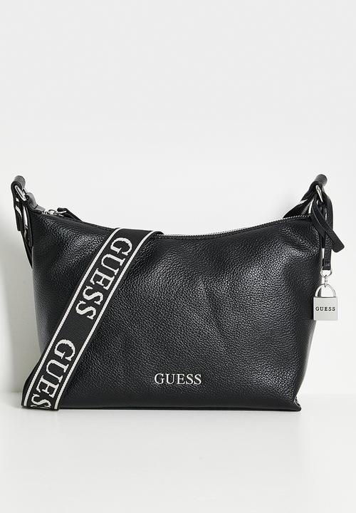 【ブラック(BLA)】GUESS ショルダーバッグ (W)MALEENA Convertible Top Zip GUESS（ゲス） ショルダーバッグ バッグ MALEENA Convertible Top Zip
