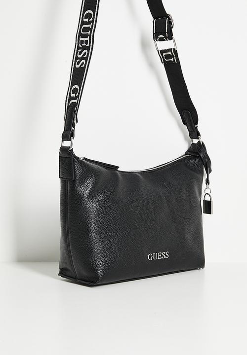 【ブラック(BLA)】GUESS ショルダーバッグ (W)MALEENA Convertible Top Zip GUESS（ゲス） ショルダーバッグ バッグ MALEENA Convertible Top Zip