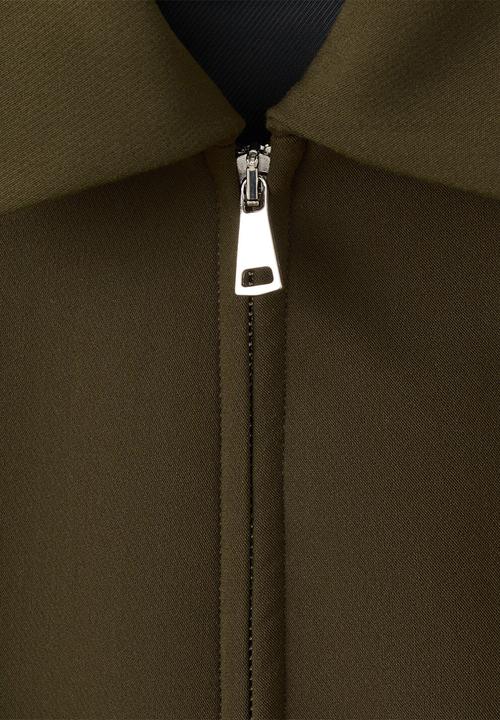 MANGO - Jacket cintu - khaki