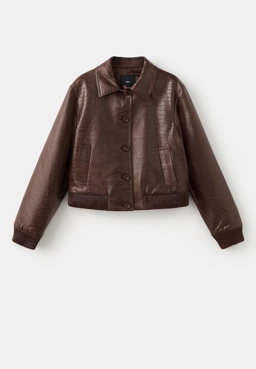 MANGO - Jacket dundee - brown