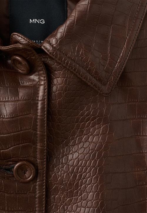 MANGO - Jacket dundee - brown