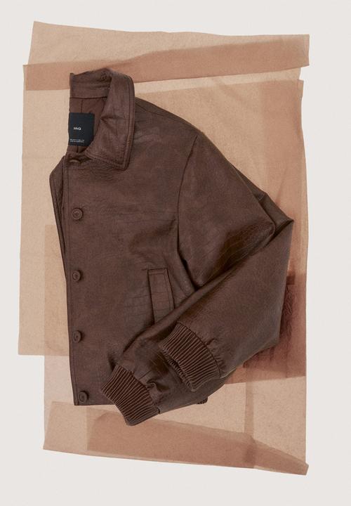 MANGO - Jacket dundee - brown