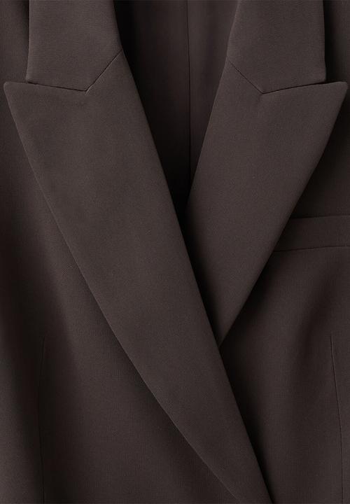 MANGO - Dress loida - dark brown