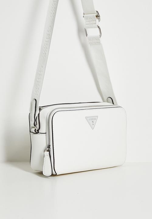 GUESS - Viviette mini zip crossbody bag - white