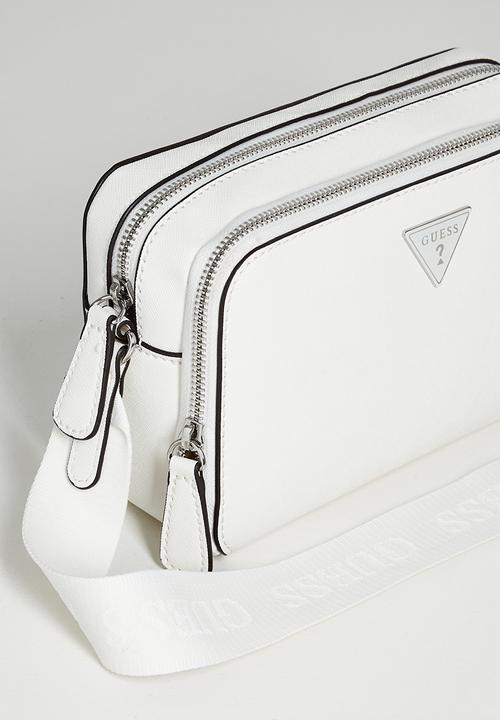 GUESS - Viviette mini zip crossbody bag - white