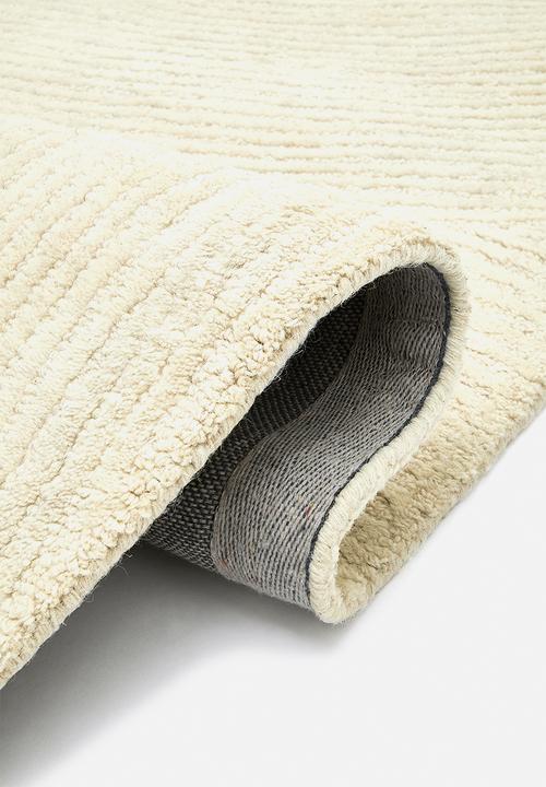 Sixth Floor - Wool Blend Swirl Rug - Ivory