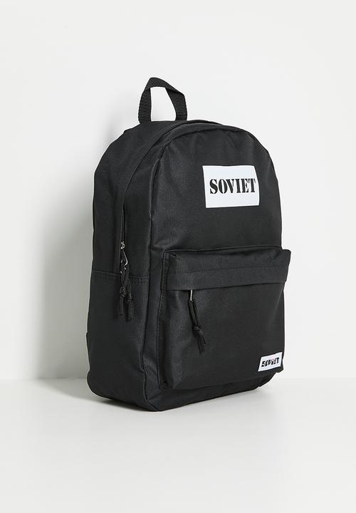 SOVIET - Jazz nylon backpack - black & white