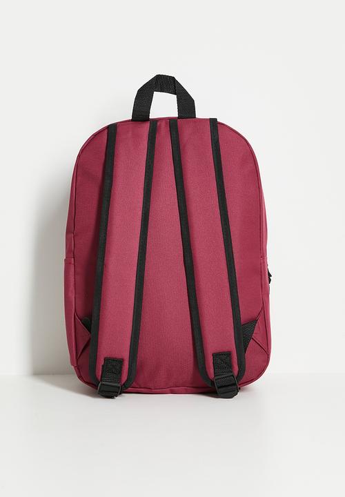 SOVIET - Jazz nylon backpack - burgundy & black