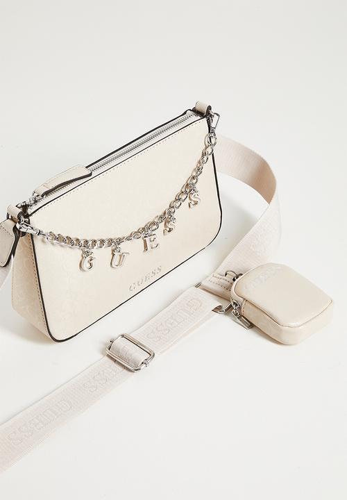 Fiora mini top zip bag- cream