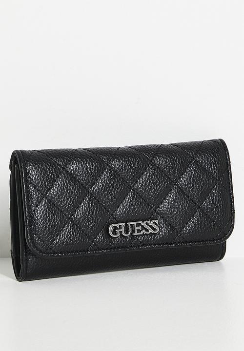 GUESS - Wester sling slim clutch bag- black