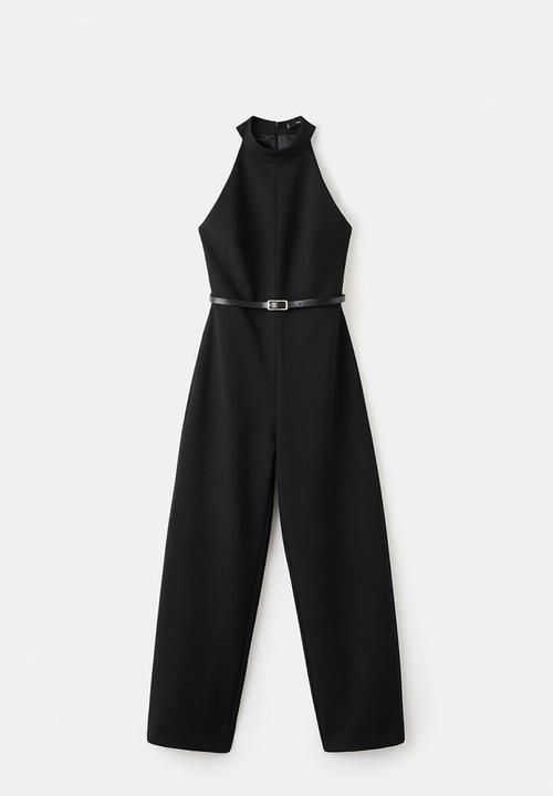 MANGO - Jumpsuit barrel - black