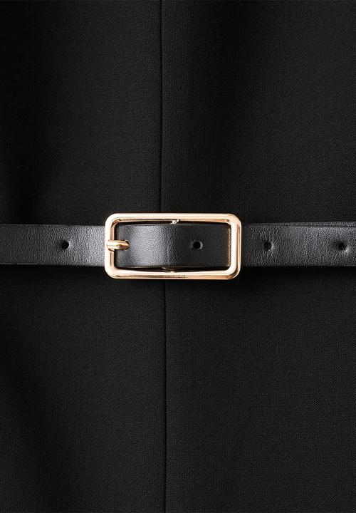 MANGO - Jumpsuit barrel - black