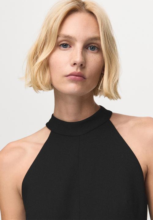 MANGO - Jumpsuit barrel - black