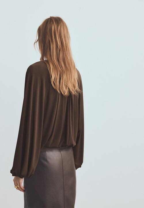 MANGO - Blouse gadea - brown