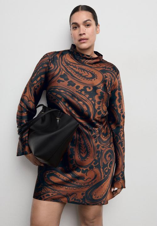 MANGO - Dress matilda - medium orange